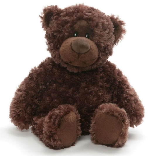 Dark brown teddy bear.